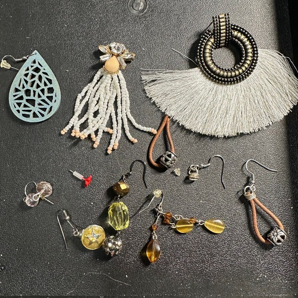 Single Earrings Craft Bulk Bundle of Jewelry